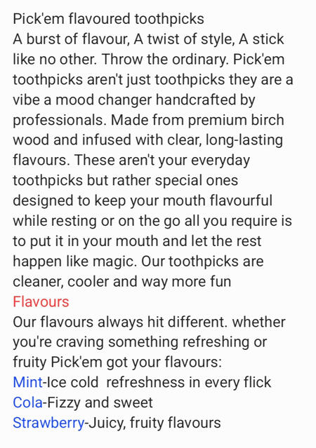 1st pge (pick'em toothpicks)
